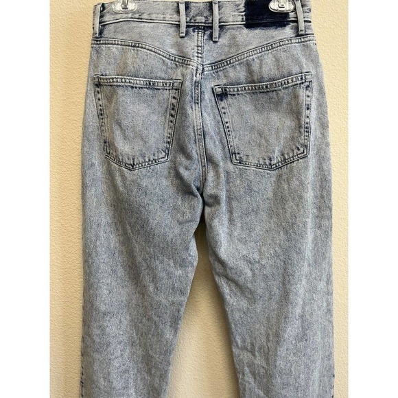 Aritzia Wilfred Free Jeans Size 4 High Waisted Acid Wash Straight Leg - Picture 4 of 6